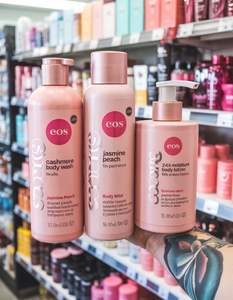 EOS Body Care Set: Jasmine Peach Skincare Routine for Glowing Skin