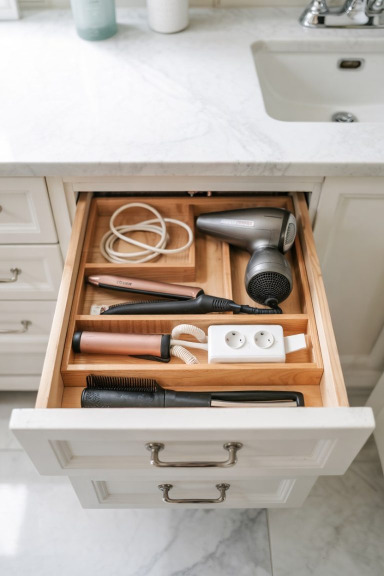 Bathroom Drawer Organization Ideas With Wood Dividers and Storage