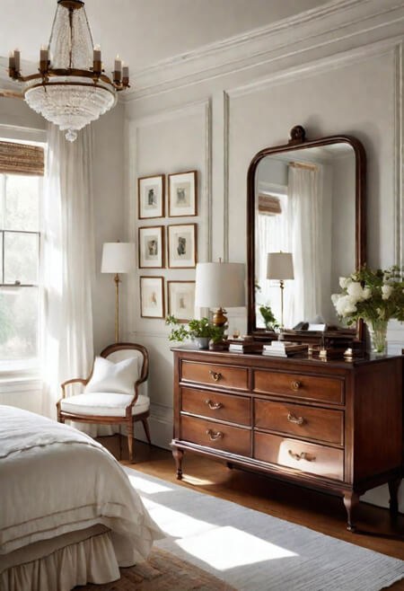 How to Decorate a Dresser Top: Nancy Meyers Bedroom Style Ideas
