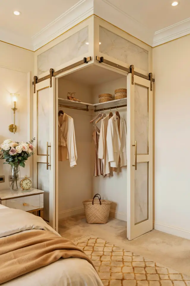 Corner Closet Ideas for Small Bedrooms | Maximize Space with Smart Storage | Bedroom Decor Tips
