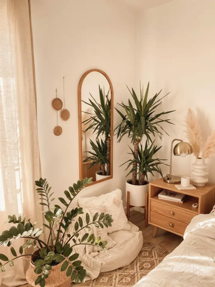 Moon Phase Garland | Bohemian Wall Decor with Hammered Finish | Cozy Bedroom Inspo