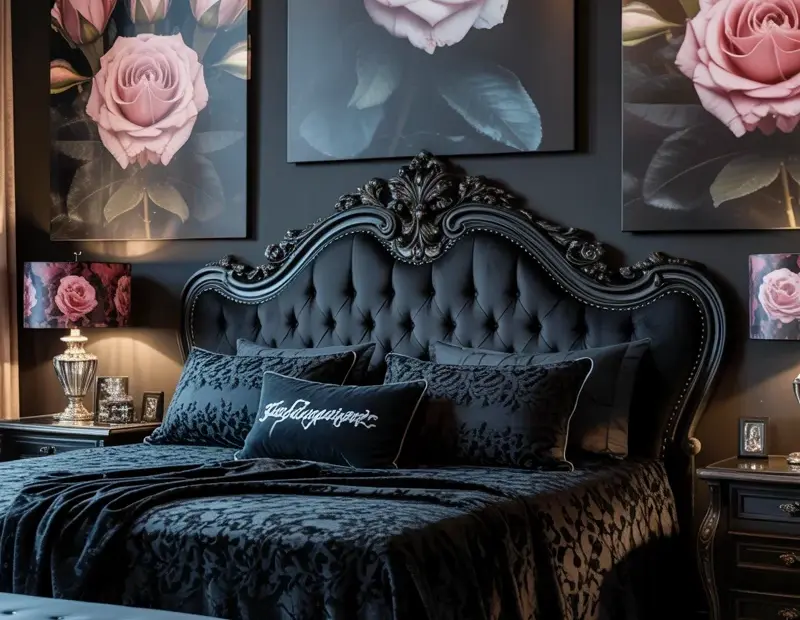 Gothic Bedroom Decor Ideas | Cozy Moody Bedroom for Deep Sleep | Black Victorian Style