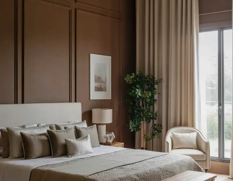 Dark Accent Wall Bedroom Makeover - See the Stunning Before & After